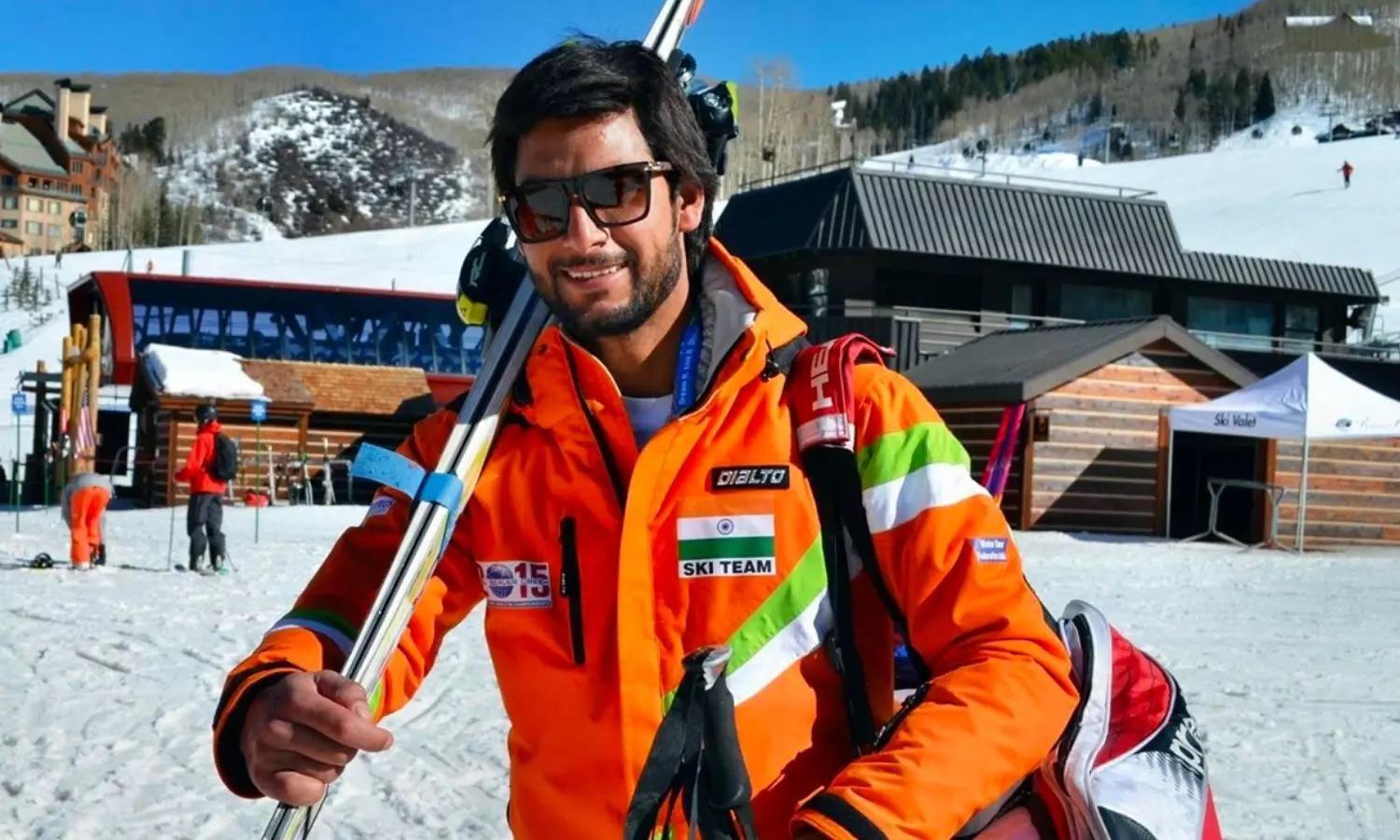 1 out of 1.4 billion. This is Arif Khan, India's only contestant in the 2022  Winter Olympics. He has two events he is participating in and I'm happy for  him and the