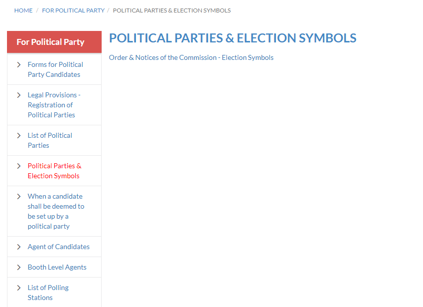 Political Parties And Election Symbol