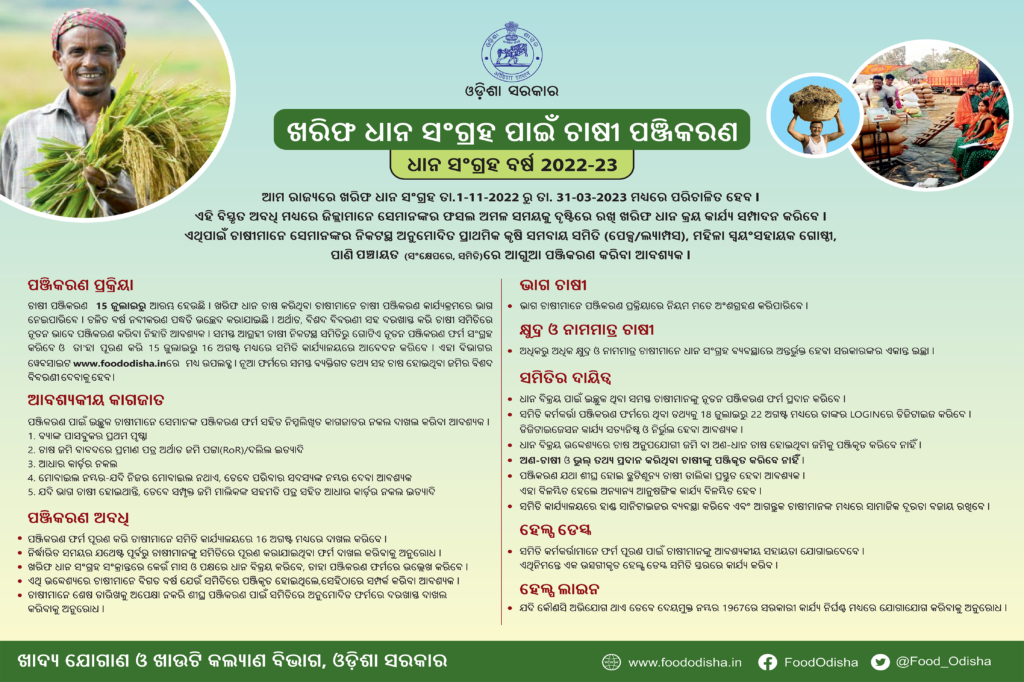  Odisha Farmer Registration