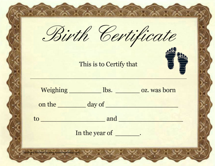 Tamil Nadu Birth Certificate 