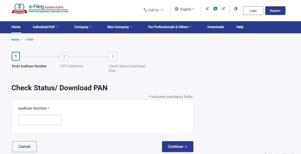  Status/Download Instant Pan