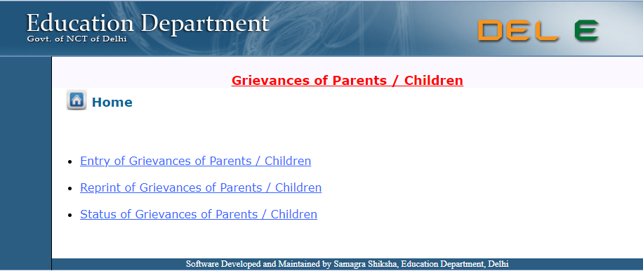 Grievance Of Parents/Children