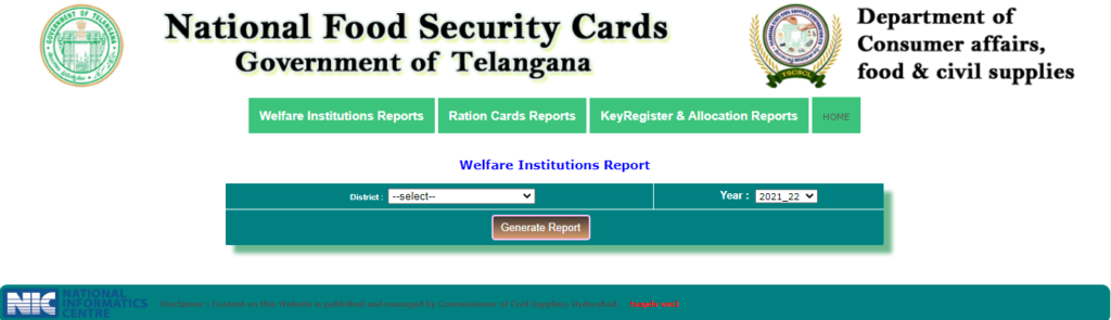 Welfare Institution Report