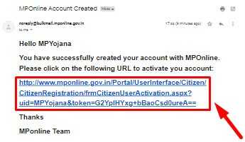 Activate MP Online Registration Account by Verifying Your Email ID