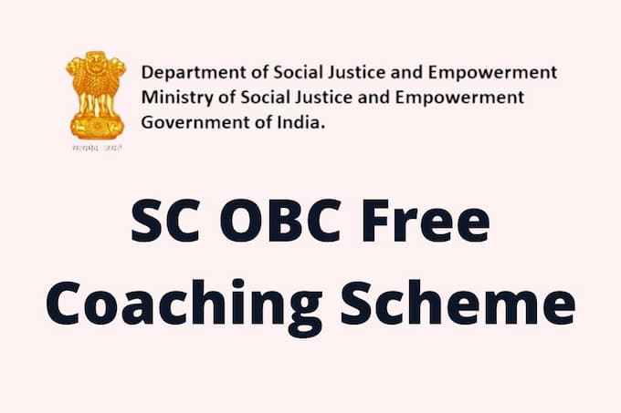 SC OBC Free Coaching Scheme