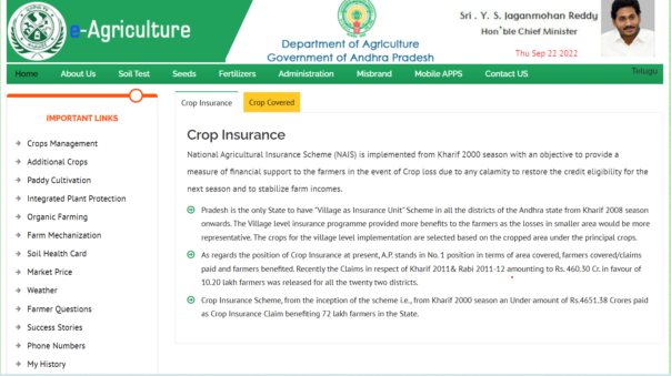 Apply YSR Free Crop Insurance Scheme