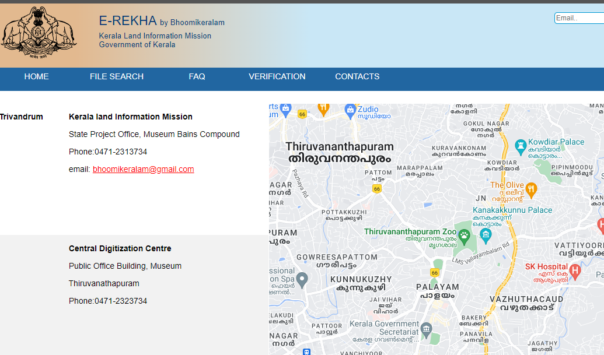Kerala Land Records Contact Information