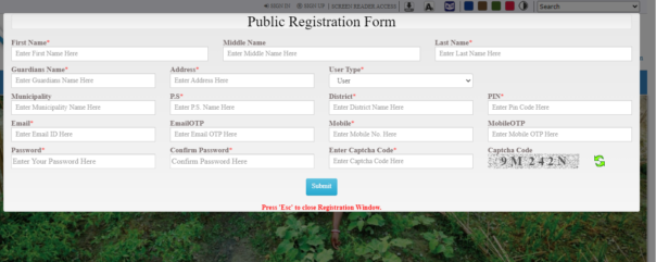 Process For Registering For Banglarbhumi