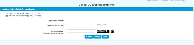 Cancel DL Test Slot