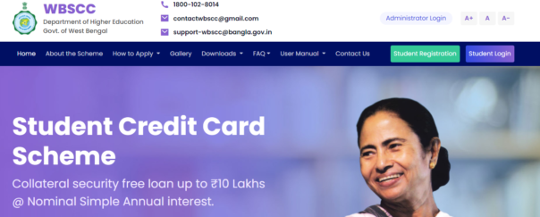 West Bengal Student Credit Card Scheme Apply Online