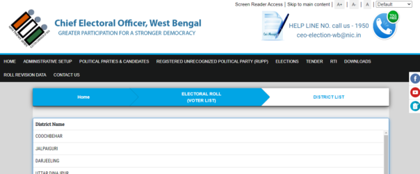 Download West Bengal Voter List 