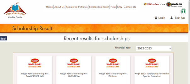 Steps to Check the Scholarship Result