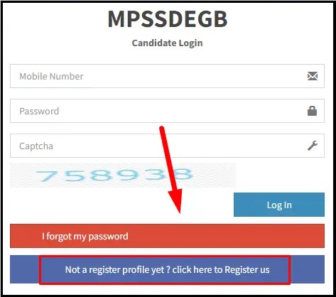 MPSSDEGB Candidate Login Click to Registrer for MMSKY