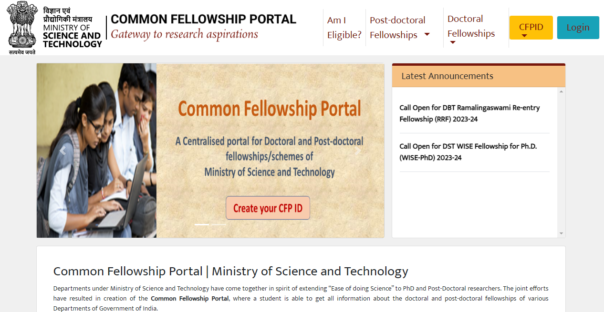 Steps to Apply for Fellowship on  Common Fellowship Portal 2024